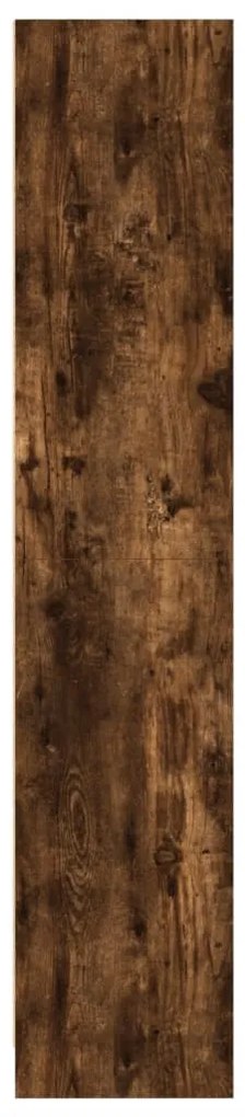 vidaXL Βιβλιοθήκη Καπνιστή Δρυς 57x28,5x107,5 εκ. Επεξεργασμένο Ξύλο