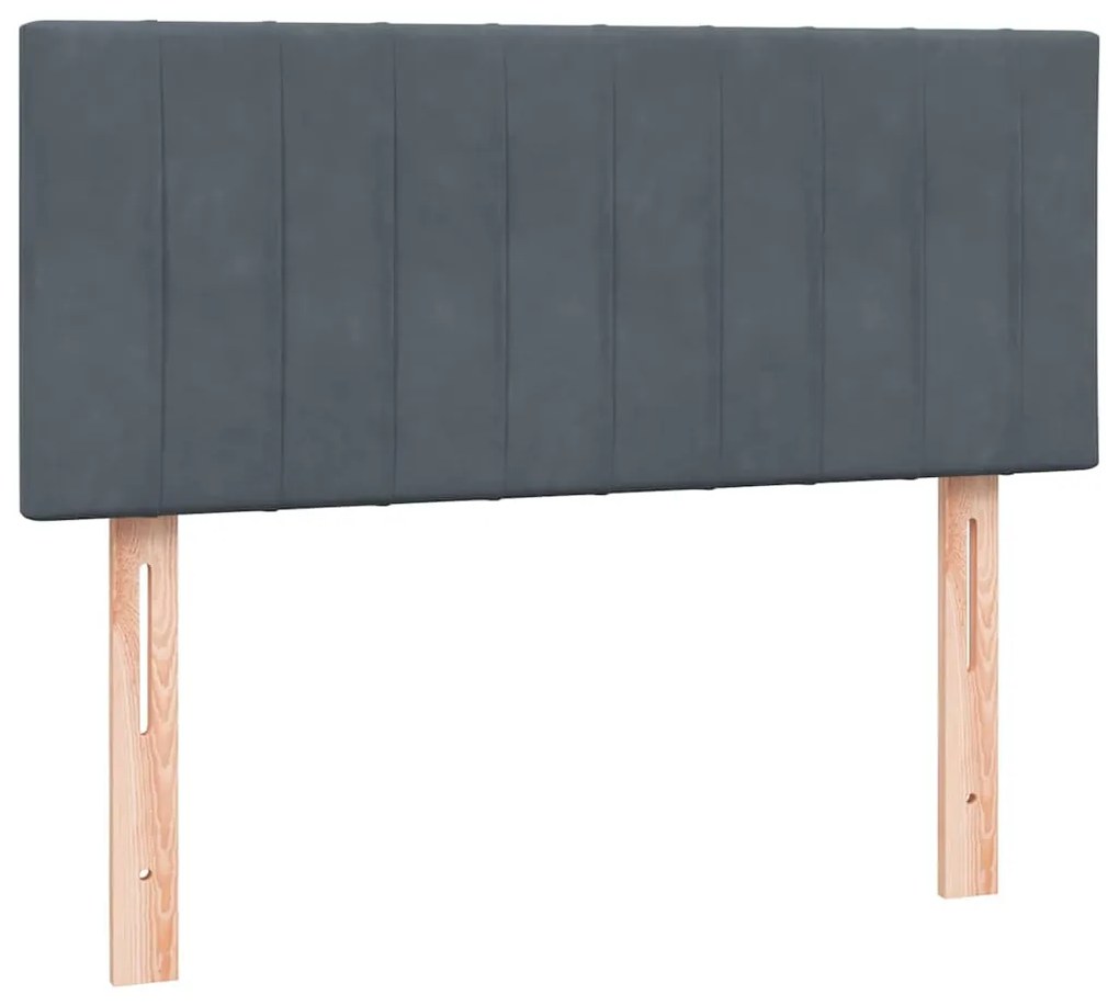 ΚΡΕΒΑΤΙ BOXSPRING ΜΕ ΣΤΡΩΜΑ ΣΚΟΥΡΟ ΓΚΡΙ 120X210 ΕΚ. ΒΕΛΟΥΔΙΝΟ 3316396