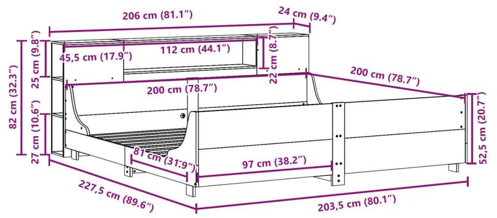 ΣΚΕΛΕΤΟΣ ΚΡΕΒ. ΧΩΡΙΣ ΣΤΡΩΜΑ ΚΑΦΕ ΚΕΡΙΟΥ 200X200 ΕΚ ΜΑΣΙΦ ΠΕΥΚΟ 3323757