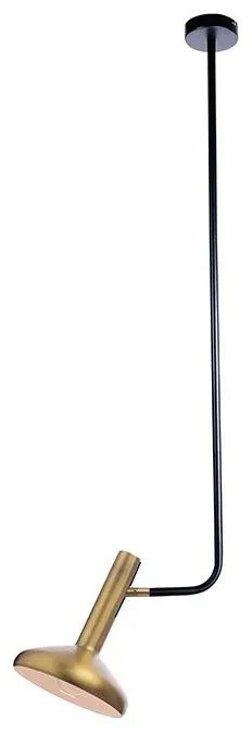 Φωτιστικό Οροφής AR4181P120BB 1ΧΕ27 33Χ20XΗ120 Brass-Black Aca Decor Metal