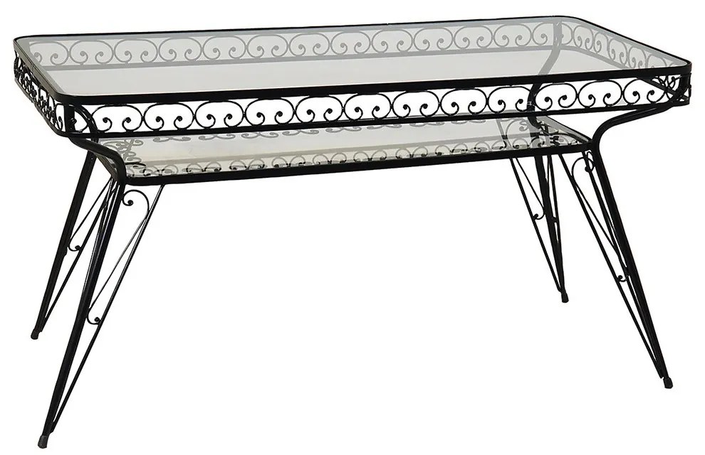 Τραπέζι Παραλ/μο Μασίφ 3742 120x70x73cm Black