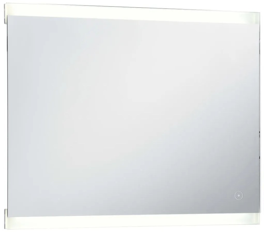 Καθρέφτης Μπάνιου Τοίχου με LED/Αισθητήρα Κίνησης 80 x 60 εκ. - Ασήμι