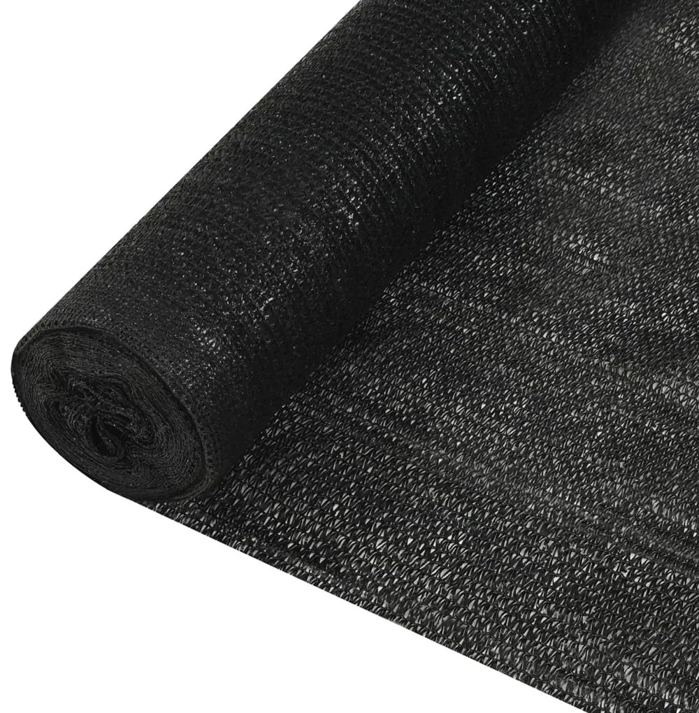 vidaXL Δίχτυ Σκίασης Μαύρο 1,2 x 50 μ. από HDPE 195 γρ./μ²