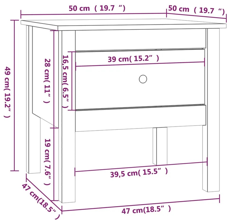 ΒΟΗΘΗΤΙΚΑ ΤΡΑΠΕΖΙΑ 2 ΤΕΜ. ΚΑΦΕ ΜΕΛΙ50X50X49ΕΚ.ΜΑΣΙΦ ΞΥΛΟ ΠΕΥΚΟΥ 813801