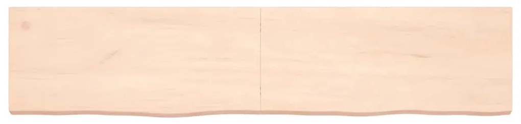 vidaXL Ράφι Τοίχου 180x40x(2-6) εκ. από Ακατέργαστο Μασίφ Ξύλο Δρυός