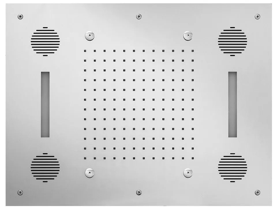 Almar Temptation Chrome Κεφαλή Ντους Εντοιχισμού Οροφής 63x48 εκ. 2 Ροών, με Χρωματοθεραπεία E044211-100