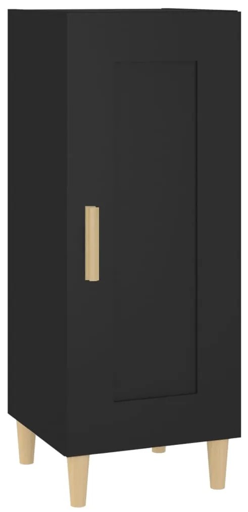 vidaXL Ντουλάπι Μαύρο 34,5 x 34 x 90 εκ. από Επεξεργασμένο Ξύλο