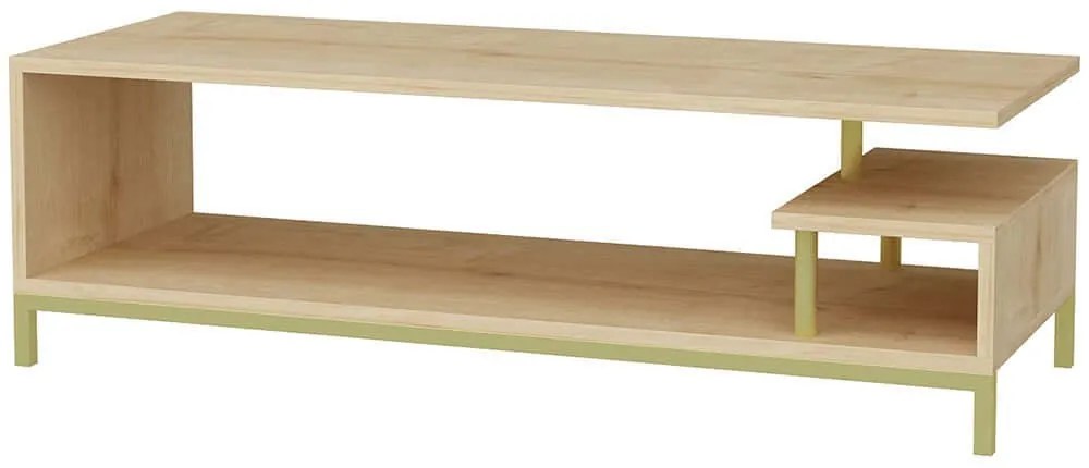 Έπιπλο Tηλεόρασης Reilly 322RTC2235 120x44,6x37,6cm Gold-Oak