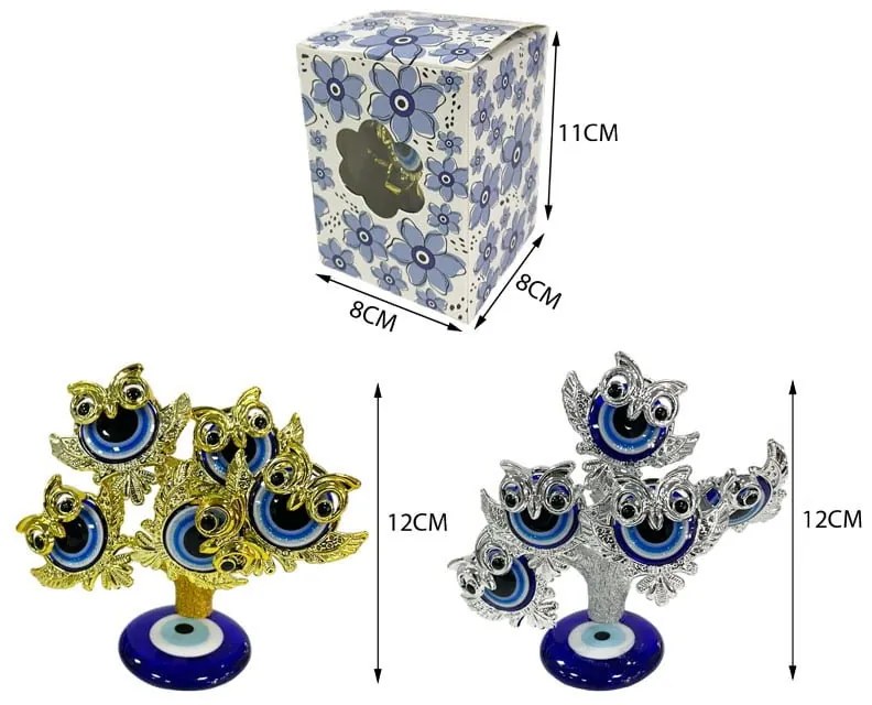Διακοσμητικό με μπλε μάτια - Decoration with blue eyes