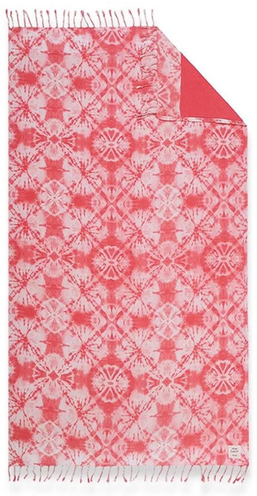 Πετσέτα Θαλάσσης - Παρεό Brilliant Coral Nef-Nef Θαλάσσης 90x170cm Cotton-Polyester
