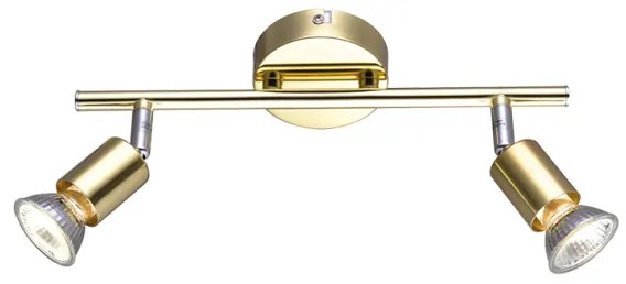 Σποτ Οροφής 2ΦΩΤΟ 2ΧGU10 Μεταλλικό Χρυσό Trinity MC634PB2 ACA-MC634PB2-Χρυσό MC634PB2