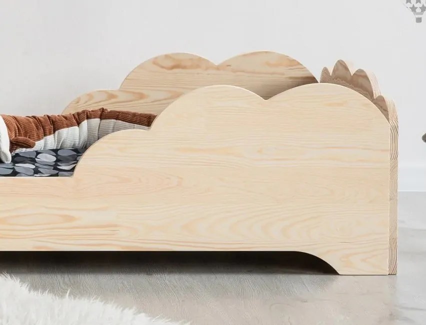 Kρεβάτι Montessori  Cloud  σε Φυσικό  Ξύλο  100×200cm  Adeko