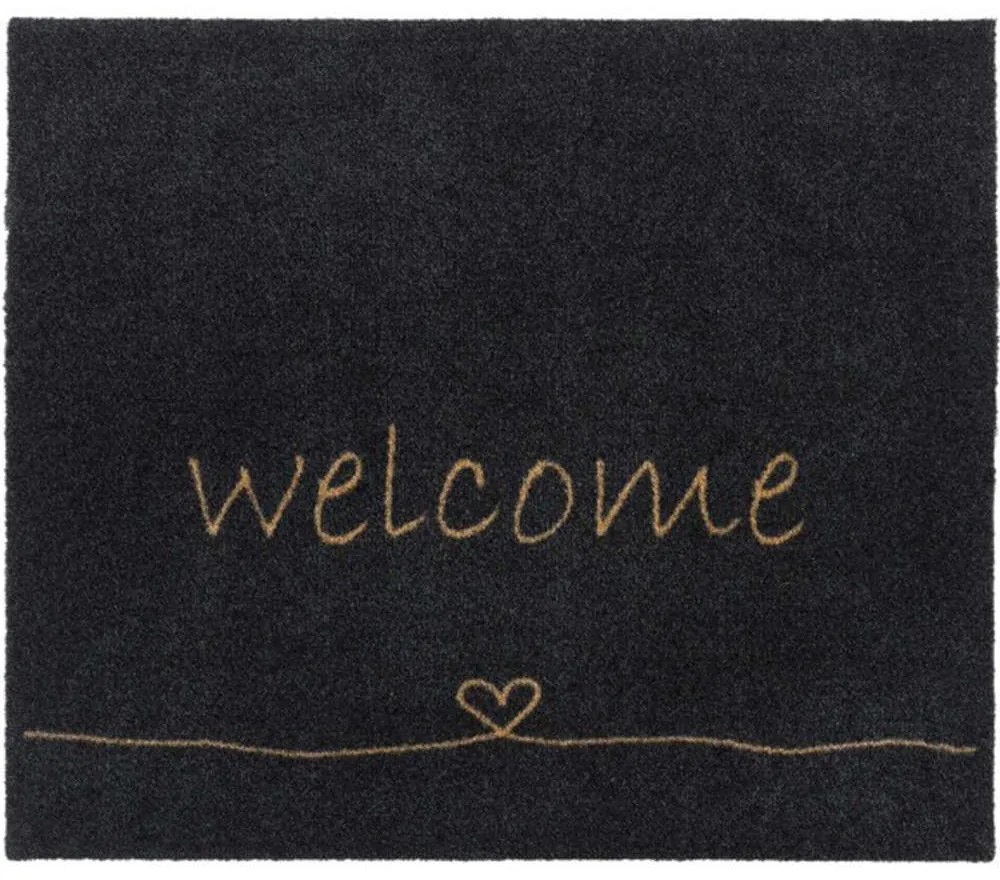 Πατάκι Εισόδου Walk &amp; Wash 805 Welcome Heart 67X80cm Anthracite Sdim 67X80