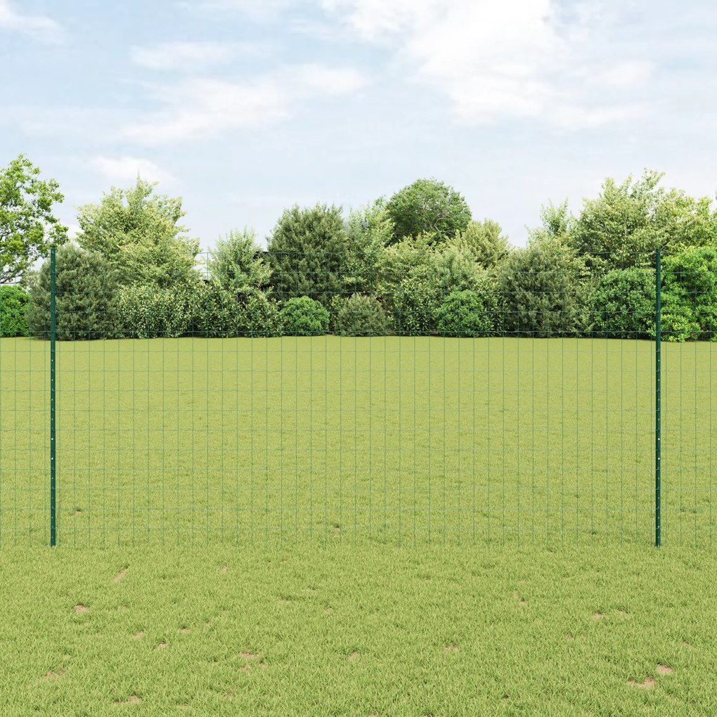 vidaXL Euro Fence με 5 U Posts Πράσινο 1.6x10 μ Χάλυβας