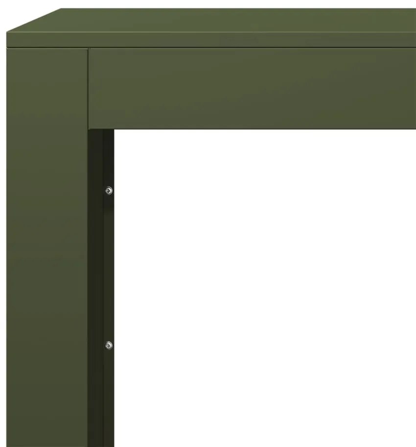 vidaXL Ράφι Καυσόξυλων Πράσινη 100x40x100 εκ. Ατσάλινο