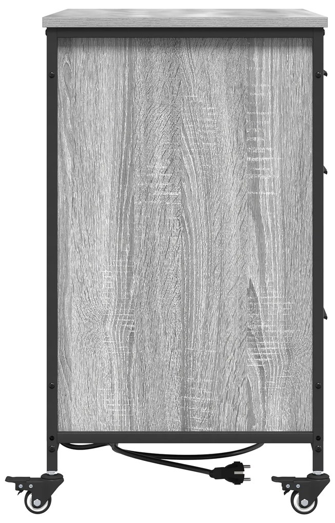 vidaXL Γραφείο Ντουλάπι Γκρι sonoma 76 x 41 x 72 cm Επεξεργασμένο ξύλο