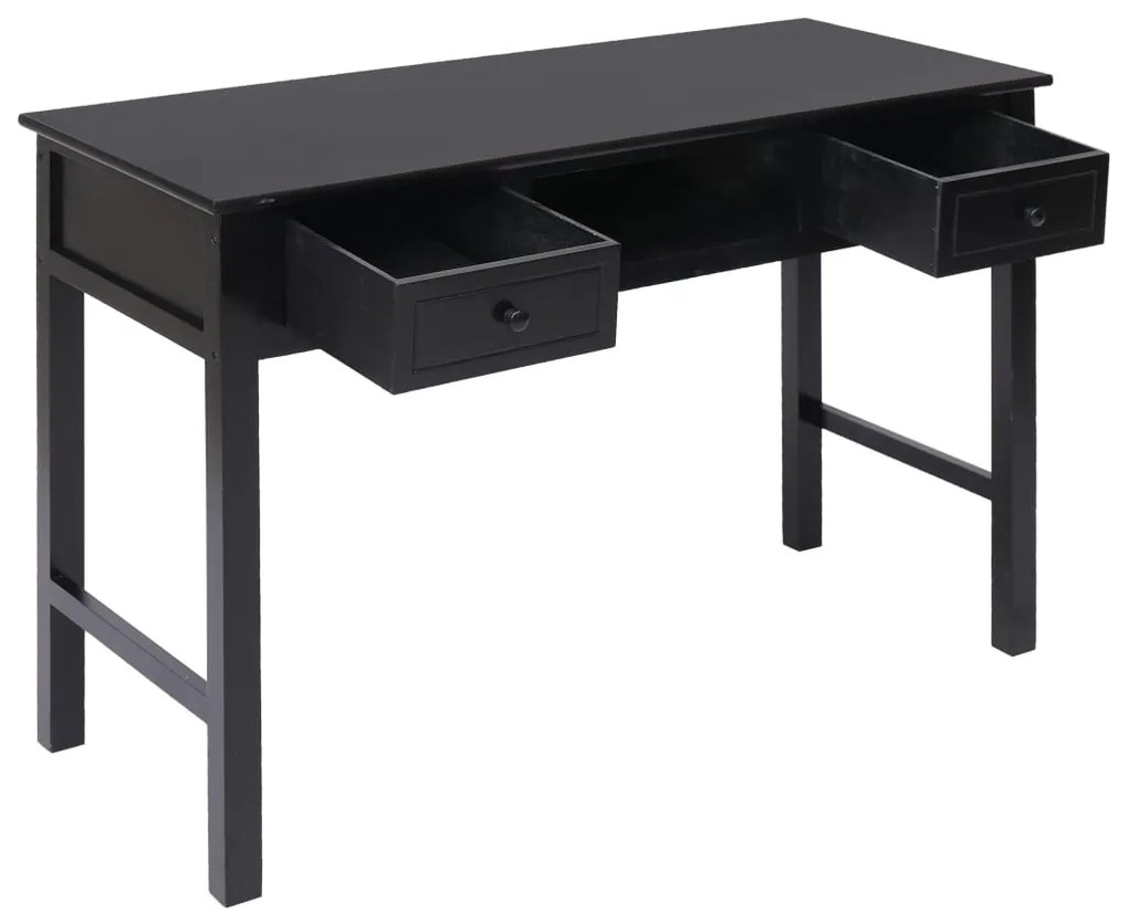 vidaXL Γραφείο Μαύρο 110 x 45 x 76 εκ. Ξύλινο