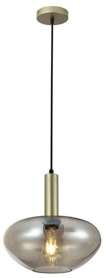 Κρεμαστό Φωτιστικό Οροφής Οβάλ E27 60W IP20 Zaron Sunlight-ZARON-V-CH-Χρυσό ZARON-V-CH