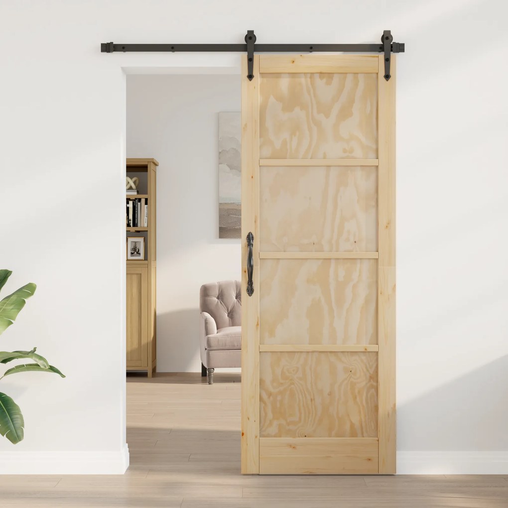 vidaXL Εσωτερική Πόρτα 'ORKDAL'78x211x4 εκ. από Στερεό Ξύλο Πεύκου