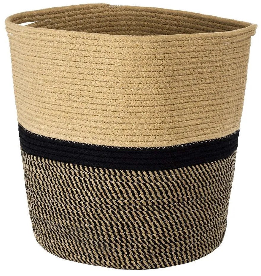 Καλάθι - Κασπώ Hydra 20204 35x38cm Beige-Black GloboStar Rope