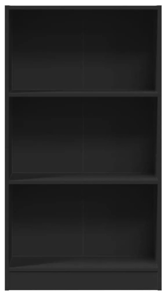 vidaXL Βιβλιοθήκη Μαύρη 60x24x109 εκ. από Επεξεργασμένο Ξύλο