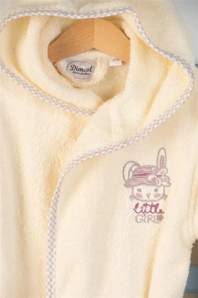 ΜΠΟΥΡΝΟΥΖΙ Με Κέντημα bebe Rabbit Girl 148 SIZE:02 Εκρού 100% Cotton - DIMcol