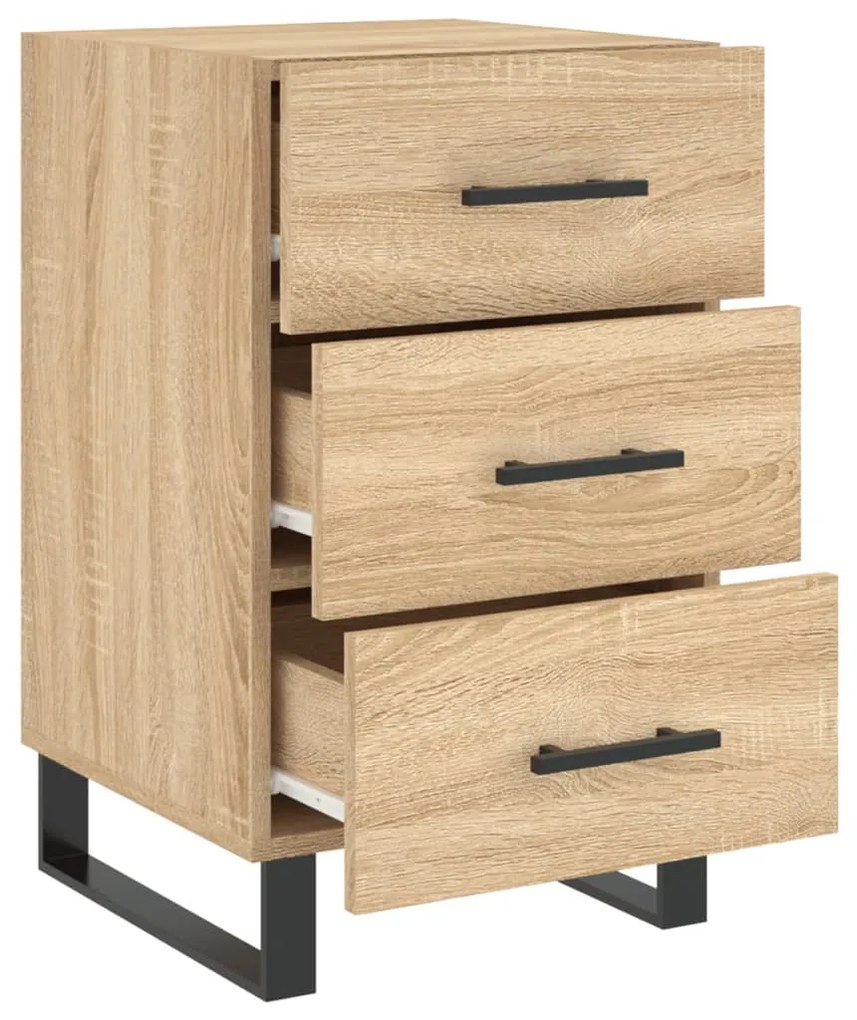 vidaXL Κομοδίνο Sonoma Δρυς 40 x 40 x 66 εκ. από Επεξεργασμένο Ξύλο