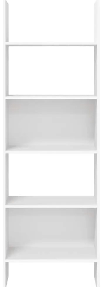 vidaXL Βιβλιοθήκη Λευκή 60 x 35 x 180 εκ. από Επεξ. Ξύλο