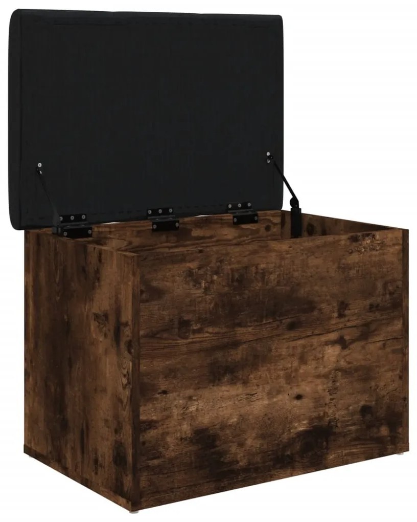 vidaXL Παγκάκι Αποθήκευσης Καπνιστή Δρυς 62x42x45 εκ. από Επεξ. Ξύλο