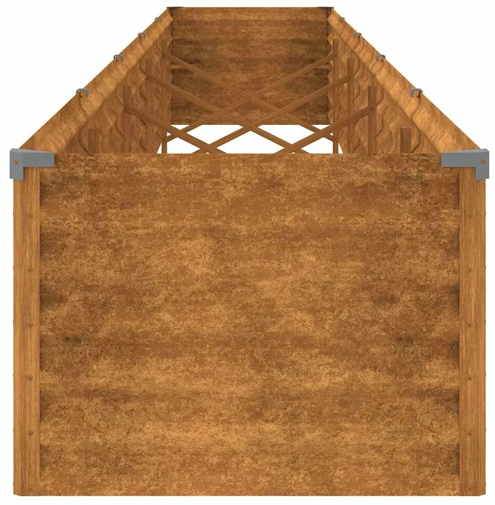 vidaXL Υπερυψωμένο Ζαρντινιέρα Κήπου 482 x 50 x 36 εκ. από Ατσάλι Corten