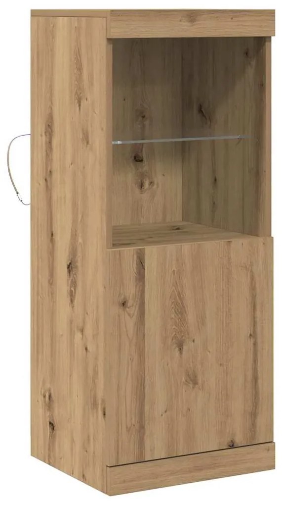 vidaXL Πλαϊνό γραφείο artisan δρυς 41 x 37 x 100 εκ Επεξεργασμένο ξύλο