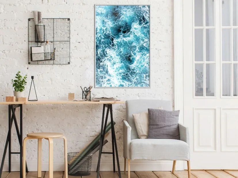 Αφίσα - Sea Foam - 20x30 - Χρυσό - Χωρίς πασπαρτού