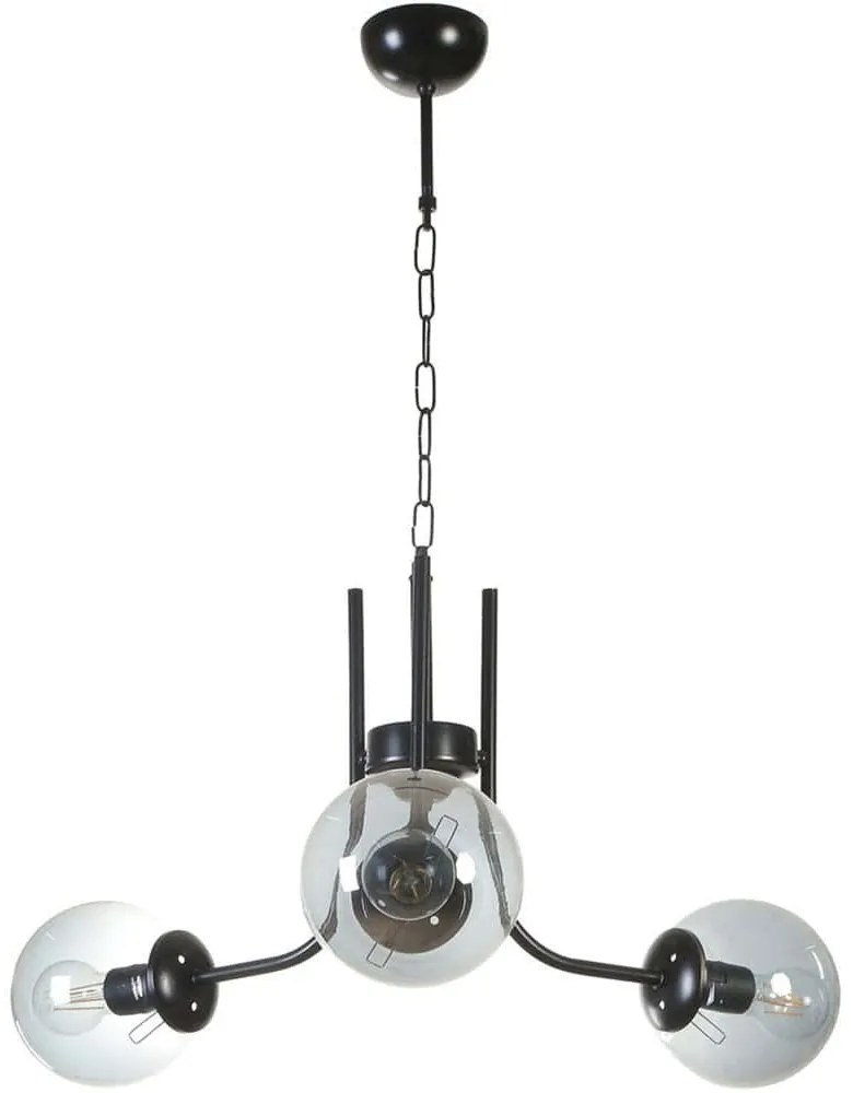 Φωτιστικό Οροφής Nevada 846STL5176 Φ65x70cm 3xE27 40W Black Opviq