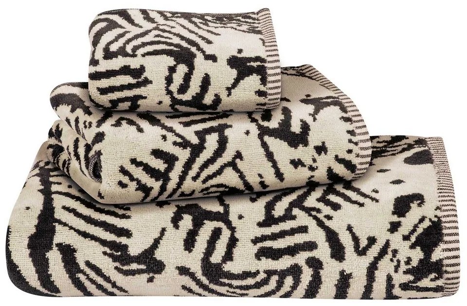 Πετσέτες 4087 (Σετ 3τμχ) Black-Taupe Greenwich Polo Club Towels Set 70x140cm 100% Βαμβάκι