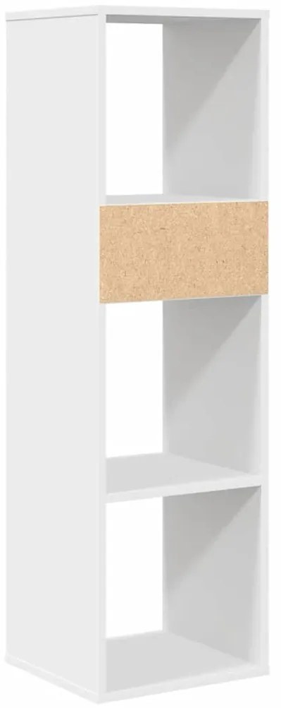 vidaXL Βιβλιοθήκη με 5 Ράφια Λευκή 34x31x112 εκ. Επεξεργασμένο Ξύλο