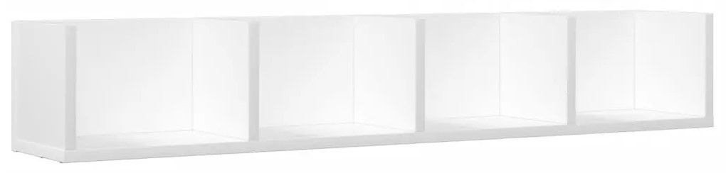 vidaXL Ντουλάπια Τοίχου 2 τεμ. Λευκά 99x18x16,5 εκ. Επεξεργασμένο Ξύλο
