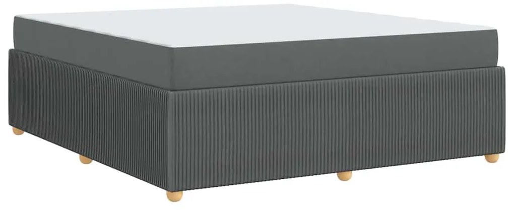 vidaXL Σκελετός Κρεβατιού Άλλο Σκούρο γκρι 180 x 200 cm ύφασμα