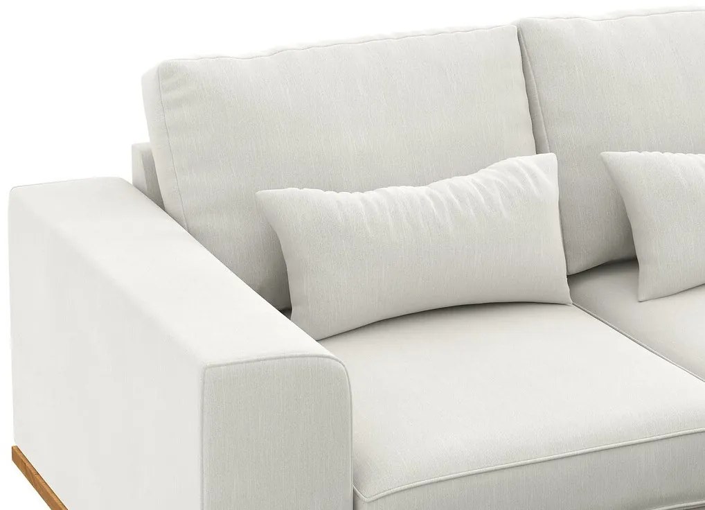 Γωνιακός Καναπές Seattle K120, Δρυς, Beige, 220x160x85cm, Πόδια: Ξύλο | Epipla1.gr