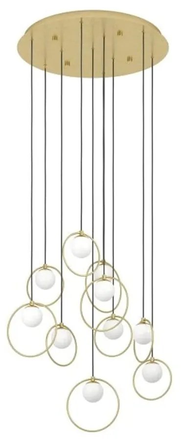 Φωτιστικό Οροφής Portocolom 390345 58x150cm Led Gold-White Eglo