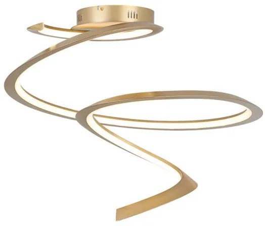 Πλαφονιέρα Φωτιστικό Οροφής LED 40W Χρυσό Dimmable Flora-C Sunlight FLORA-C Χρυσό