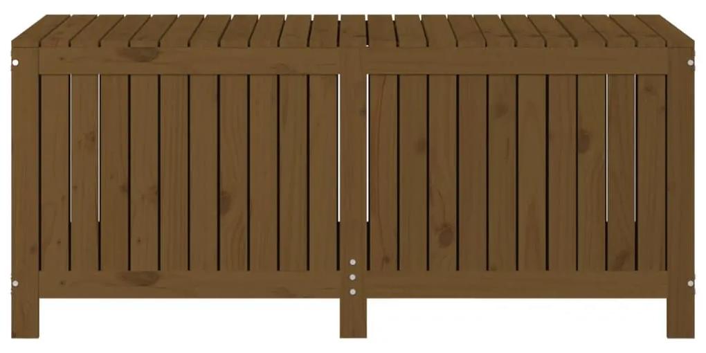 Κουτί Αποθήκευσης Καφέ Μελί 147x68x64 εκ. Μασίφ Ξύλο Πεύκου - Καφέ