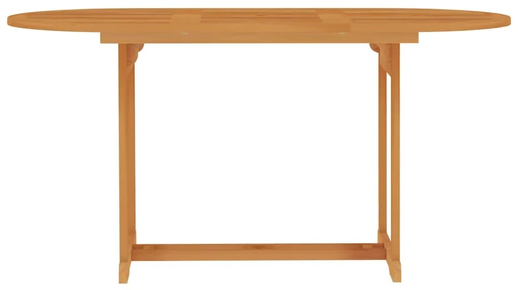 vidaXL Τραπέζι Κήπου 150 x 90 x 75 εκ. Μασίφ Ξύλο Teak