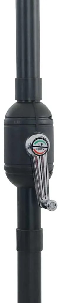 vidaXL Ομπρέλα Κήπου Taupe 295 x 295 x 245 εκ Πολυεστέρας και Χάλυβας