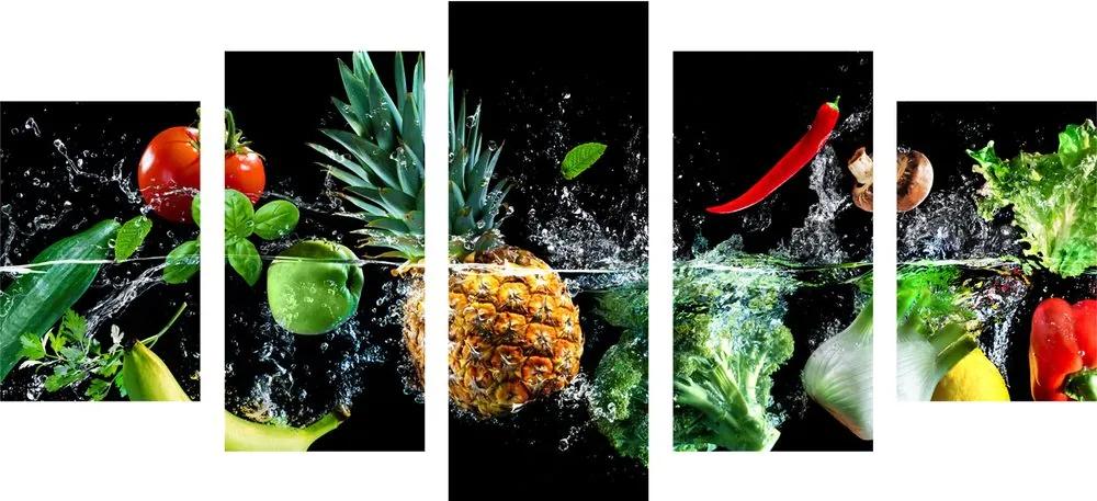Εικόνα 5 μερών βιολογικά φρούτα και λαχανικά - 200x100