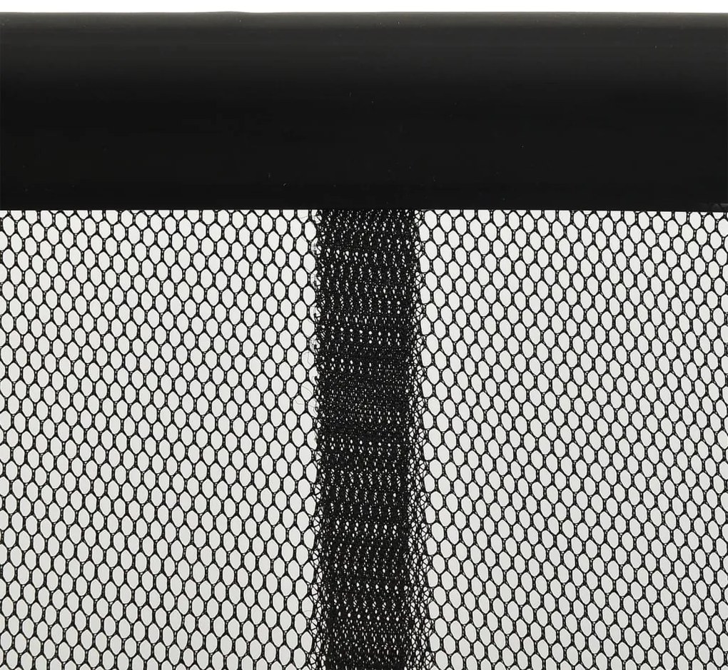 vidaXL Σήτα Πόρτας Κουρτίνα 10 Τεμαχίων Μαύρη 240 x 240 εκ.
