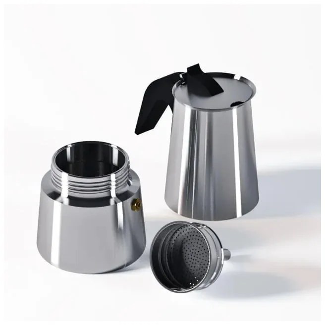 Καφετιέρα Espresso Xειρός Bohmann BH 9509, 9 φλιτζανιών, 450 ml, Ανοξείδωτο ατσάλι