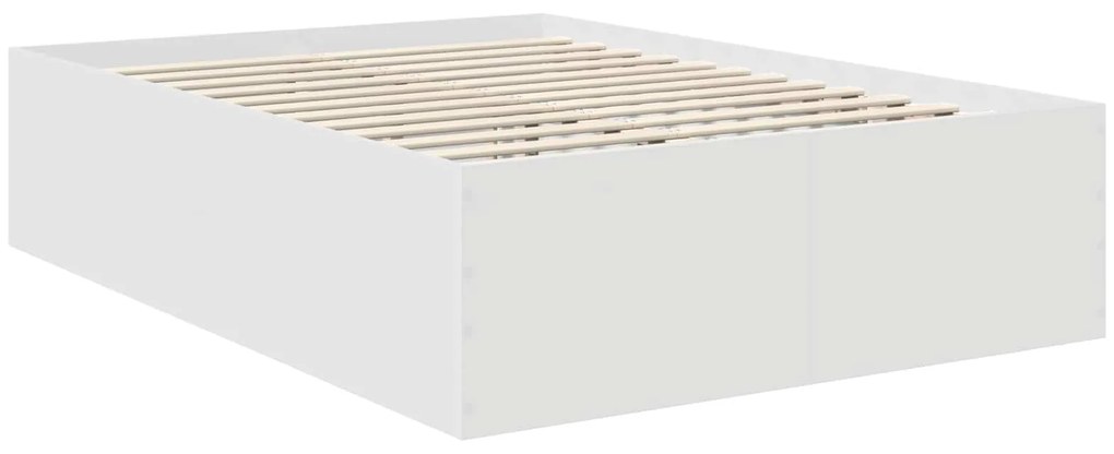 vidaXL Σκελετός Κρεβατιού Λευκό 160 x 200 cm Επεξεργασμένο ξύλο