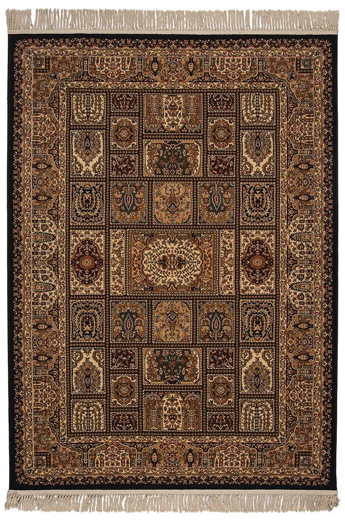 Χαλί (240x300) Βιοκαρπέτ Isfahan 3517D Black/ Black
