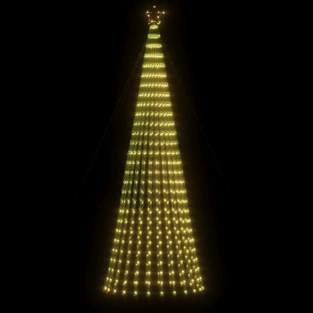 vidaXL Χριστουγεννιάτικο δέντρο LED 688 LED Ζεστό Λευκό 300 εκ.