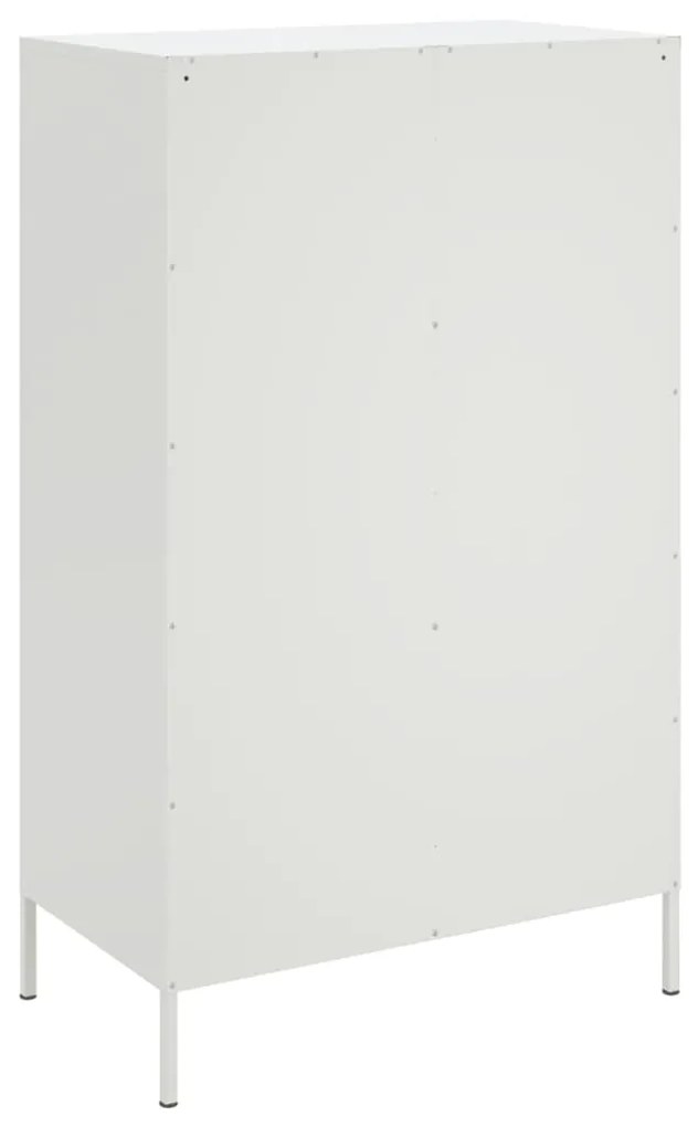 Ντουλάπι Λευκό 68x39x113 εκ. από Ατσάλι 842969